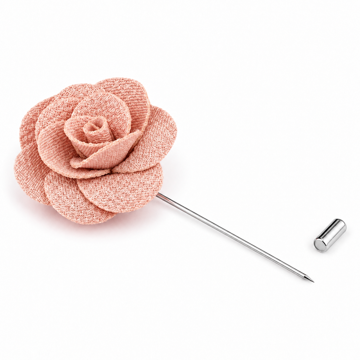 Floral Lapel Stick Pin - SALMON