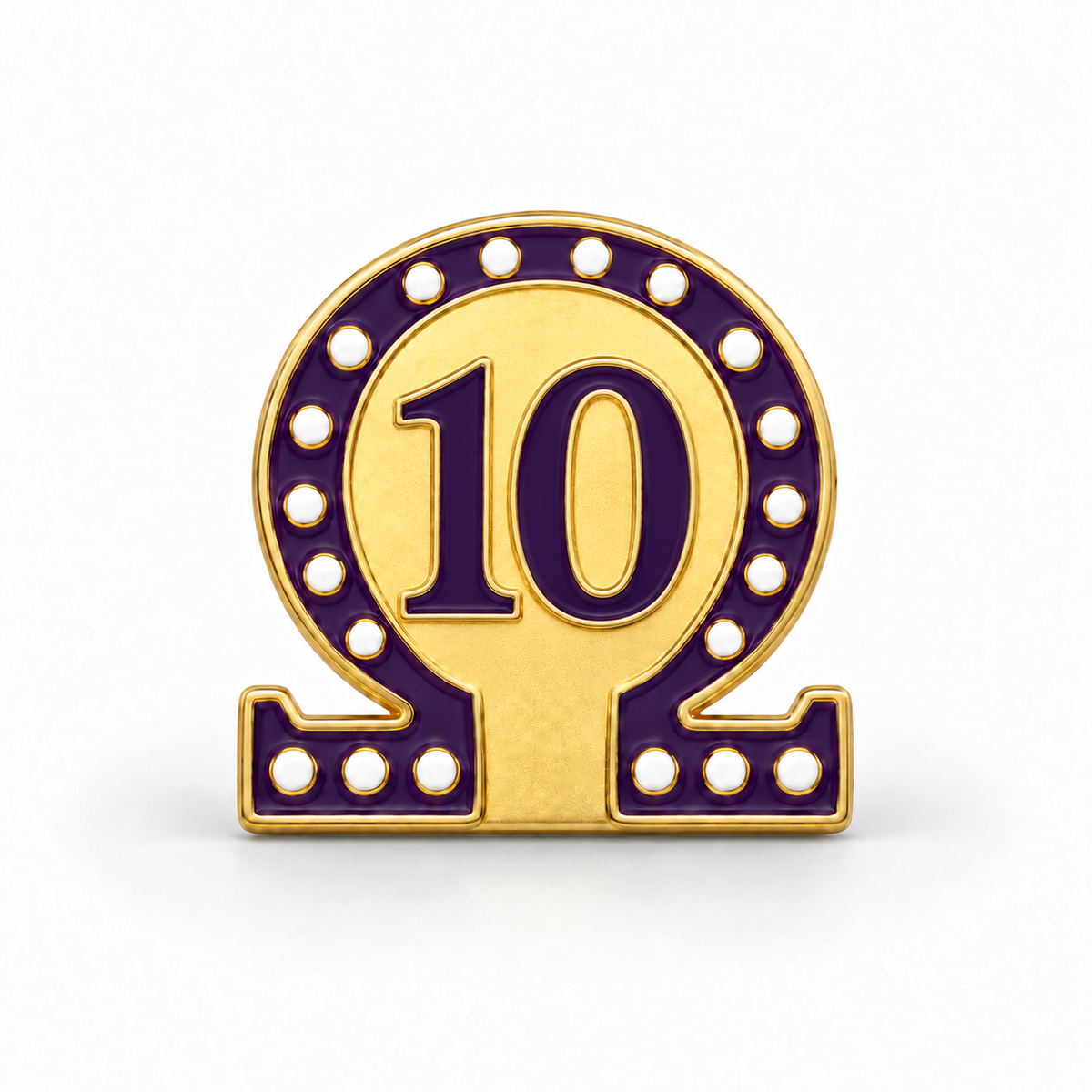 Omega #10 Lapel Pin (.75-inch)