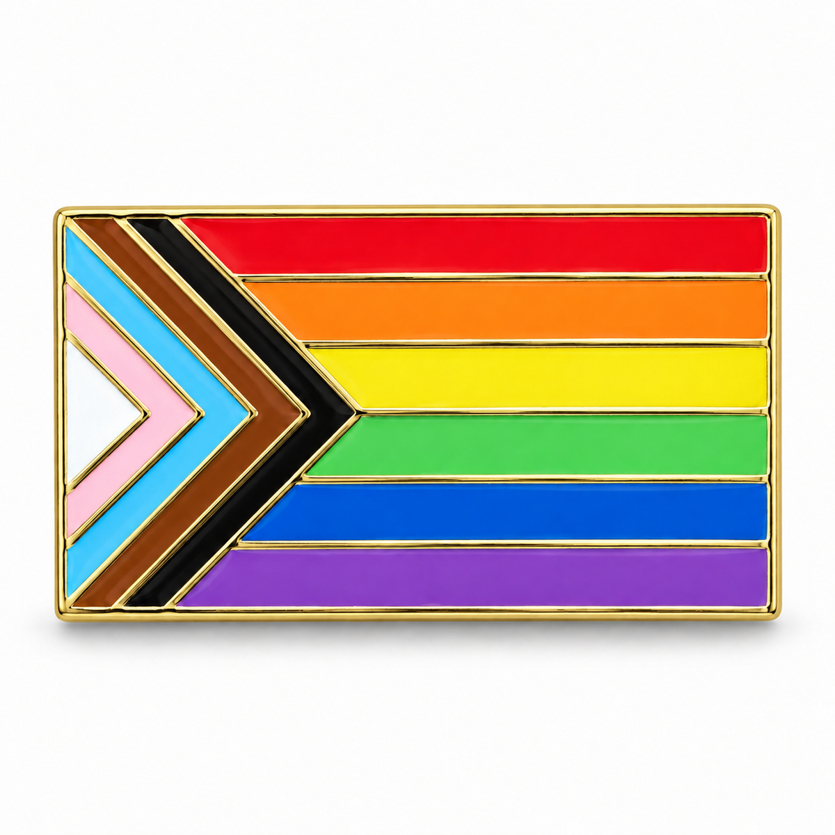 Progress Pride Rainbow Flag Pin
