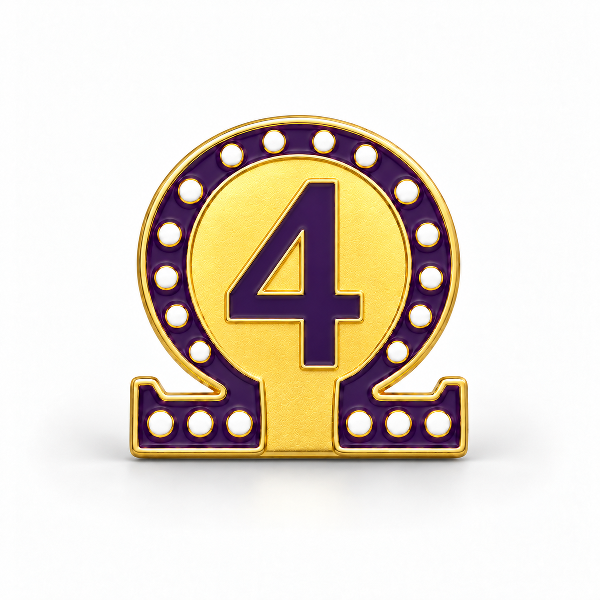 Omega #4 Lapel Pin (.75-inch)