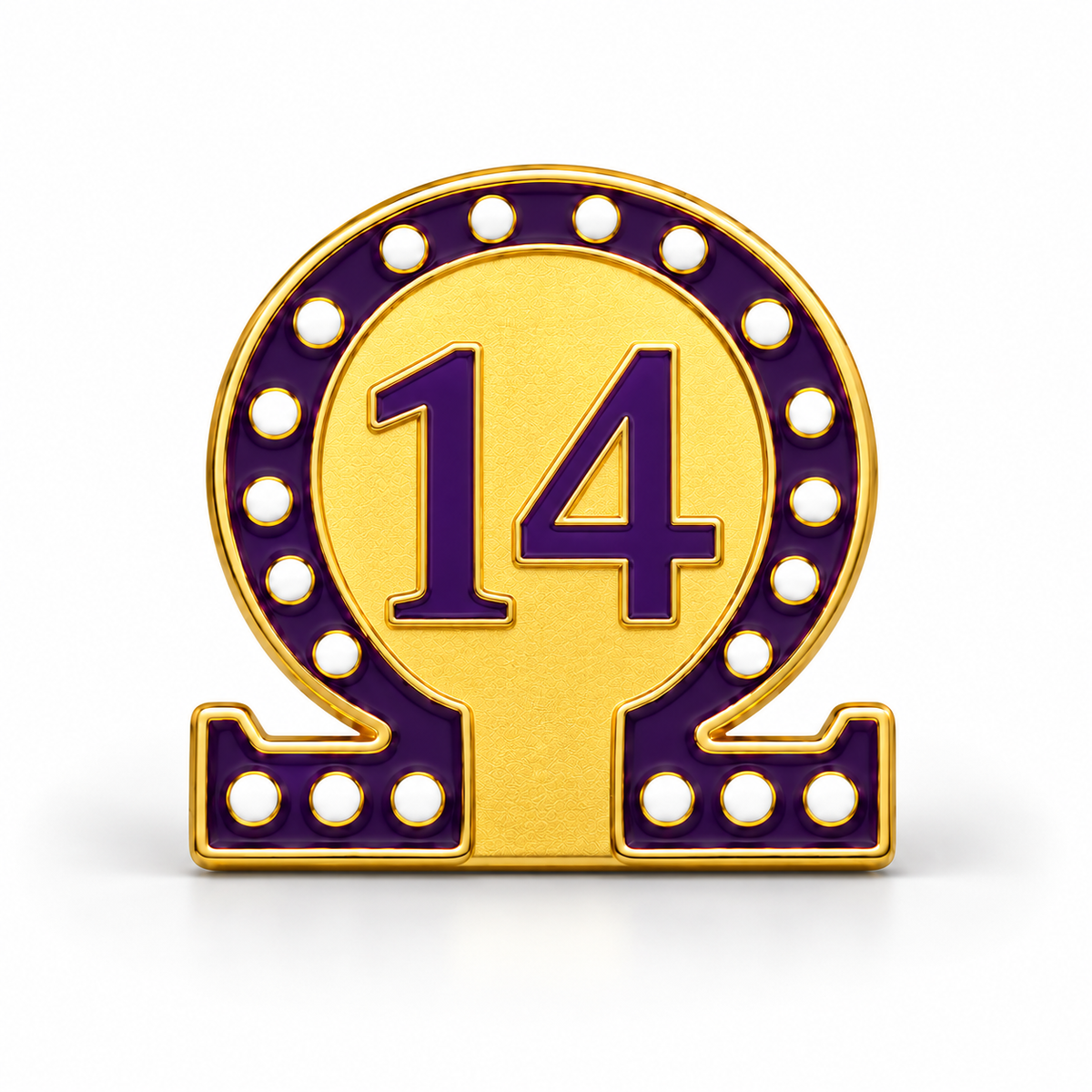 Omega #14 Lapel Pin (.75-inch)