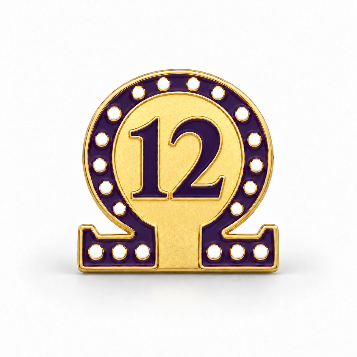 Omega #12 Lapel Pin (.75-inch)