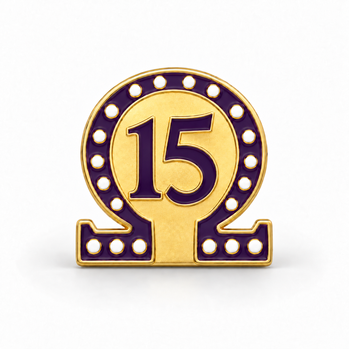 Omega #15 Lapel Pin (.75-inch)