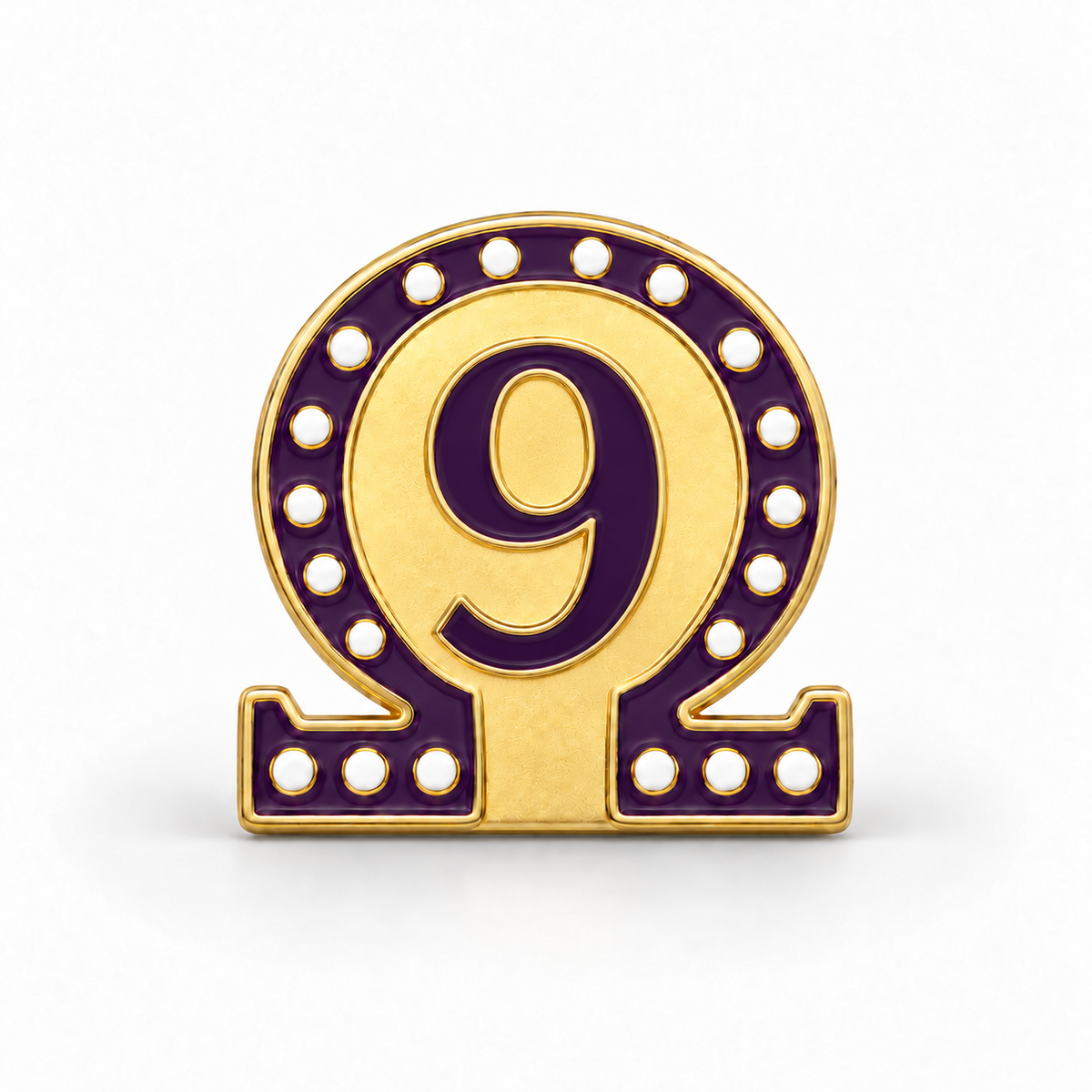 Omega #9 Lapel Pin (.75-inch)