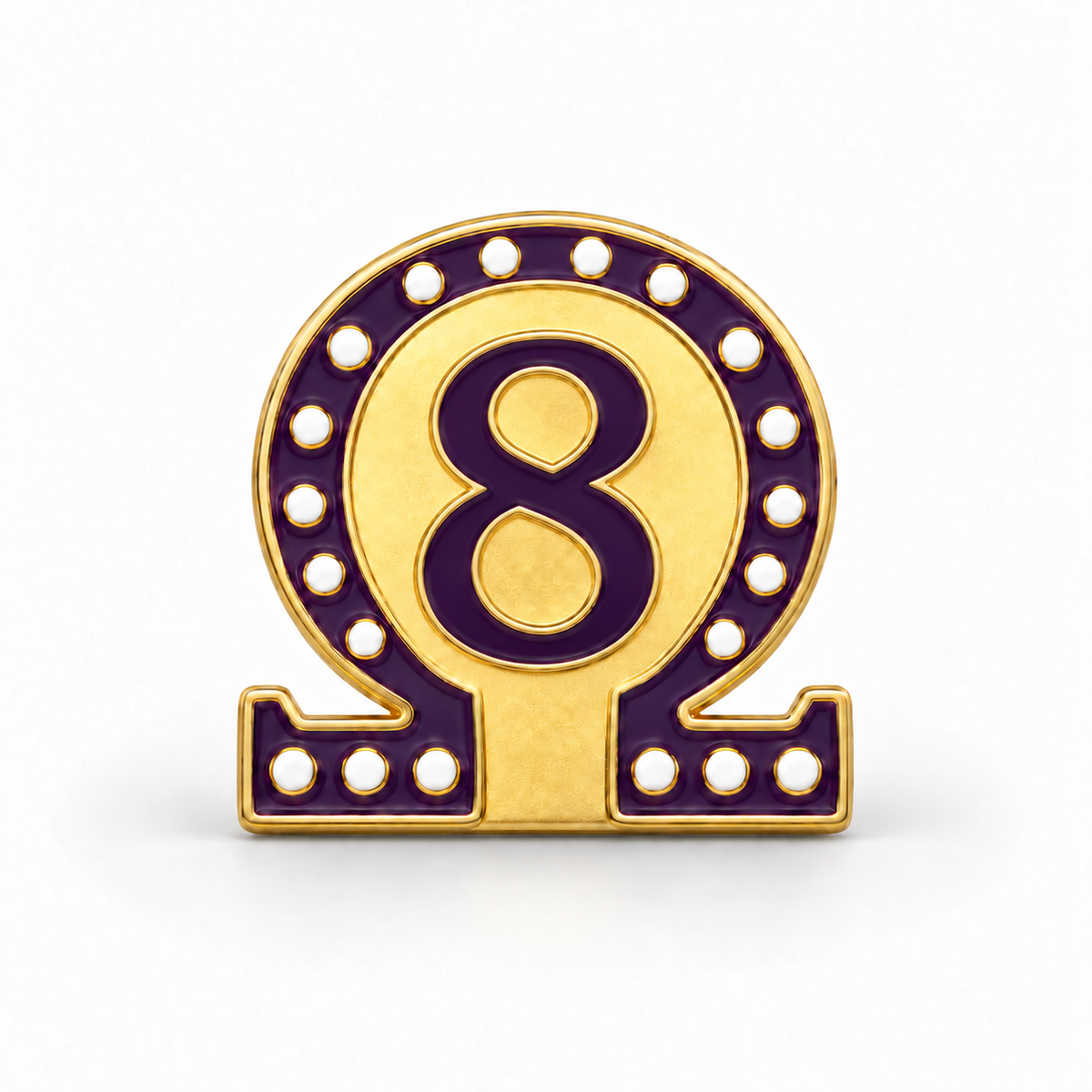 Omega #8 Lapel Pin (.75-inch)