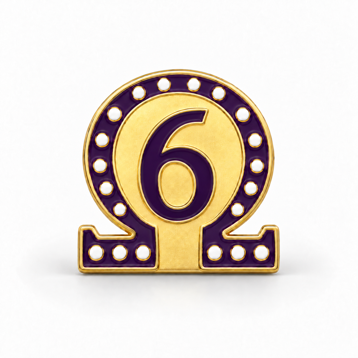 Omega #6 Lapel Pin (.75-inch)