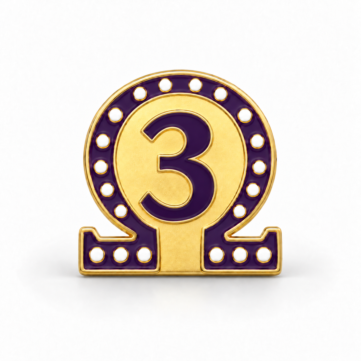 Omega #3 Lapel Pin (.75-inch)