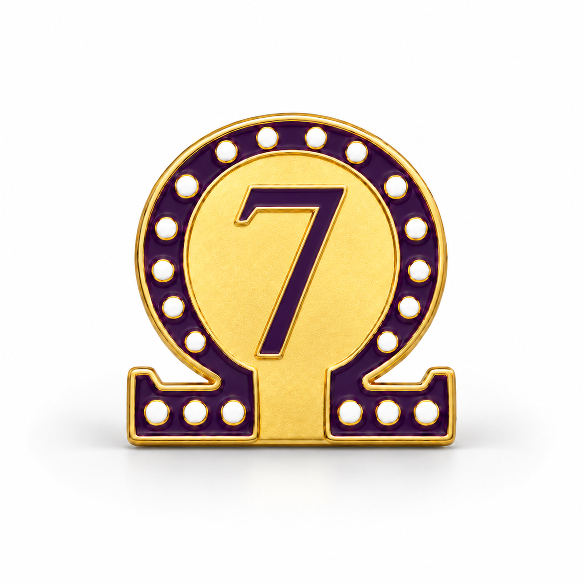 Omega #7 Lapel Pin (.75-inch)