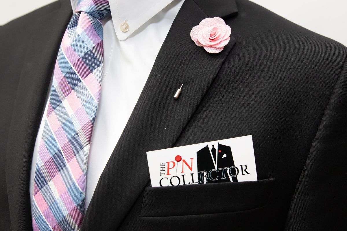 Floral Lapel Stick Pin - PINK