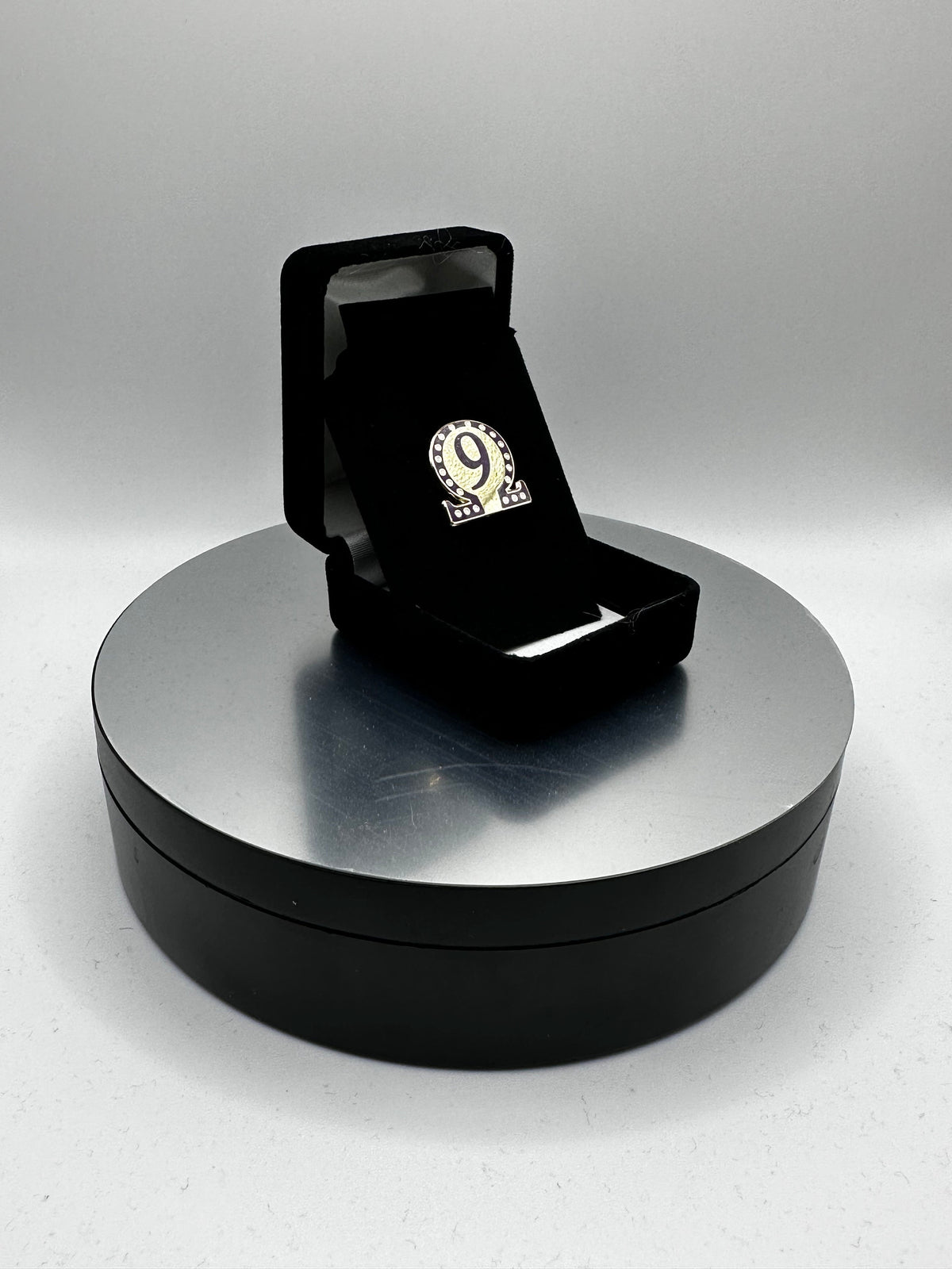 Omega #9 Lapel Pin (.75-inch)